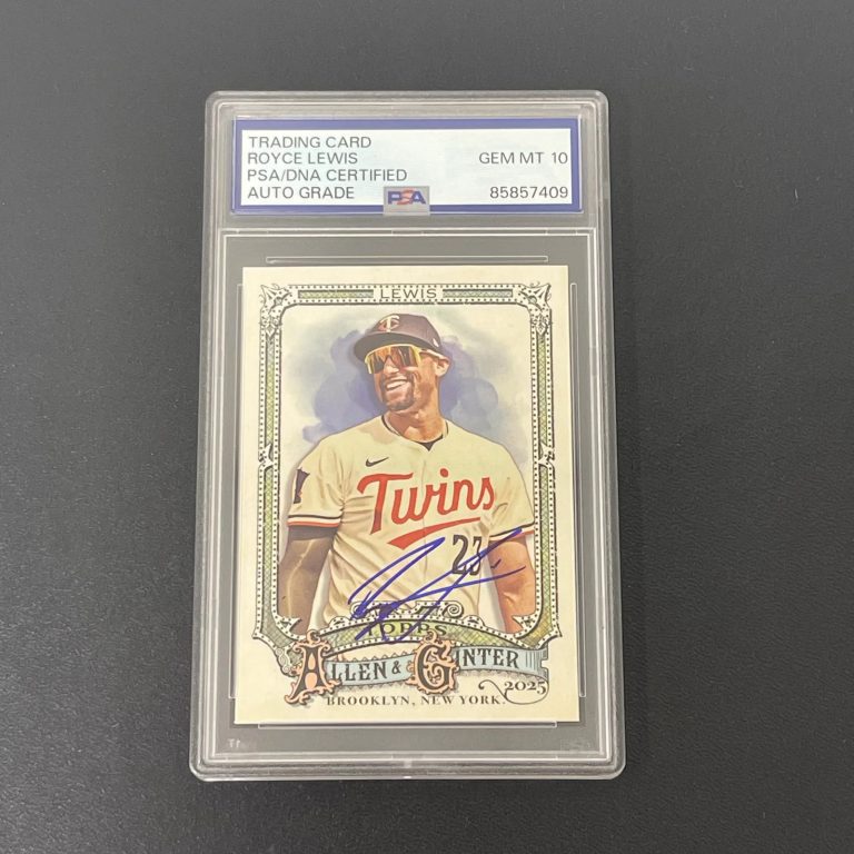 2025 Topps Allen & Ginter #221 Royce Lewis Signed Card Auto 10 PSA Slabbed Twins