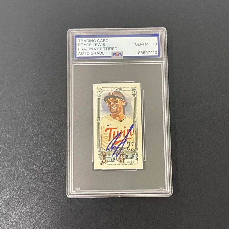 2025 Topps Allen & Ginter #221 Royce Lewis Signed Card Auto 10 PSA Slabbed Twins