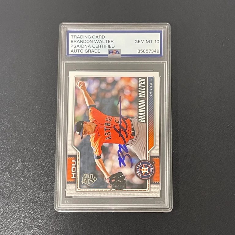 2026 Topps 75 #227 Brandon Walter Signed Card Auto 10 PSA Slabbed Houston Astros