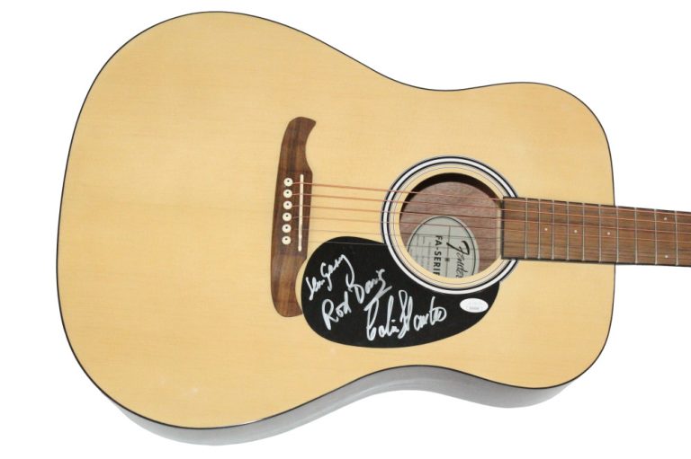 The Quarrymen Signed Autograph Fender Acoustic Guitar - John Lennon Band JSA COA