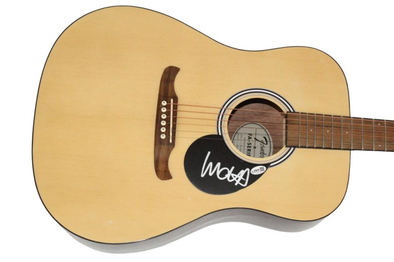 Matt Helders Arctic Monkeys Signed Autograph Fender Acoustic Guitar JSA COA