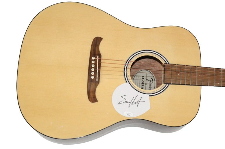 Sam Hunt Signed Autograph Fender Guitar - Body Like a Back Road w/ JSA COA