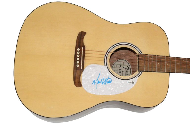 Mark Wills Signed Autograph Fender Acoustic Guitar - Wish You Were Here JSA COA