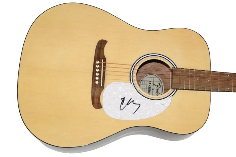 Chris Young Signed Autograph Fender Acoustic Guitar - I'm Comin Over w/ JSA COA