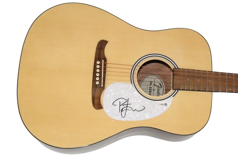 Pat Green Signed Autograph Fender Acoustic Guitar - Wave on Wave w/ JSA COA