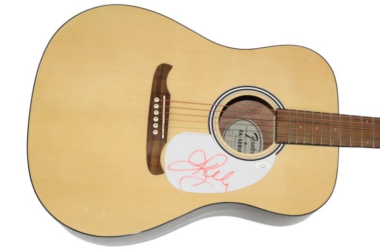 Kelly Clarkson Signed Autograph Fender Acoustic Guitar Breakaway w/ JSA COA