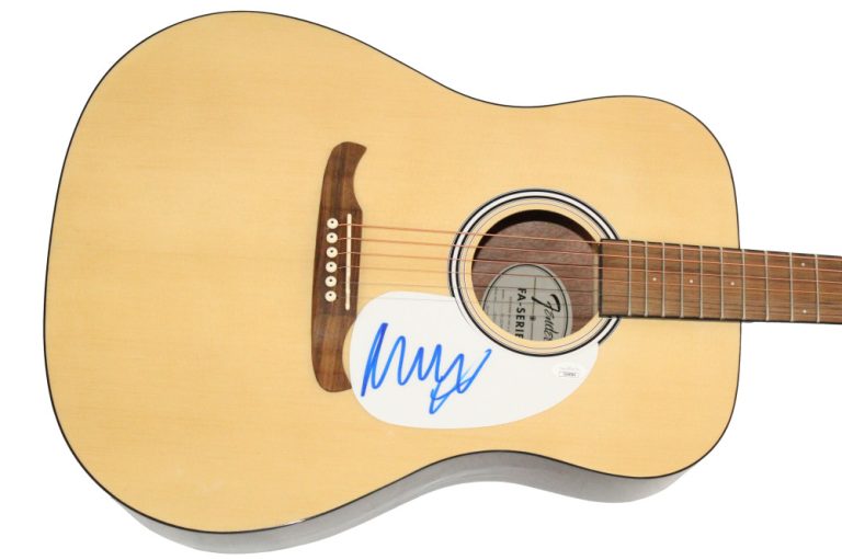 Marcus Mumford & Sons Signed Autograph Fender Acoustic Guitar - Babel w/ JSA COA