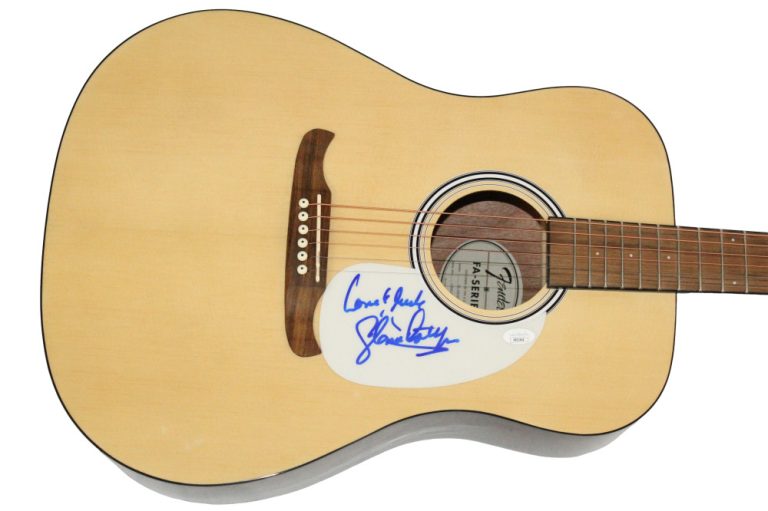 Gloria Estefan Signed Autograph Fender Acoustic Guitar Miami Sound Machine JSA