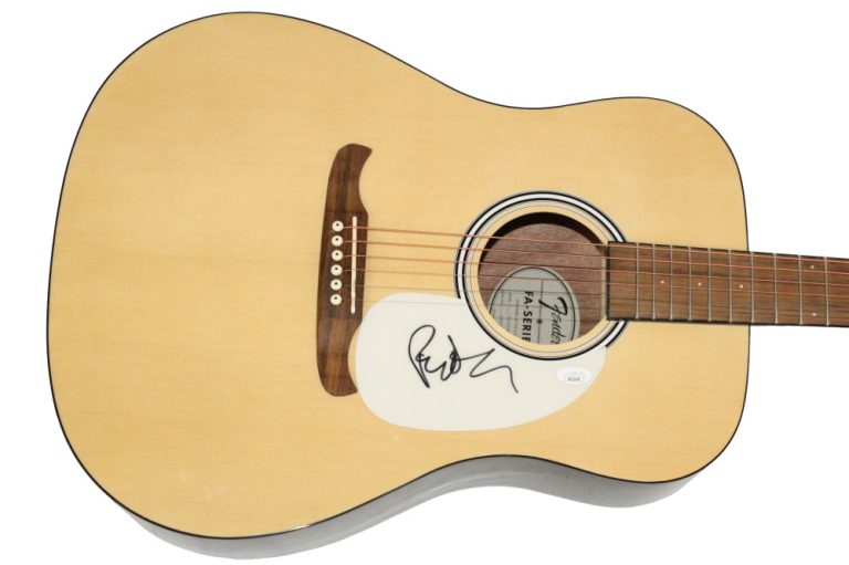 Pat Monahan Train Signed Autograph Fender Acoustic Guitar w/ JSA COA