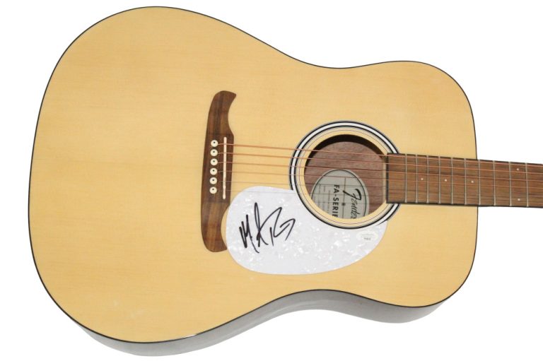 Michael Ray Signed Autograph Fender Guitar - Kiss You in the Morning w/ JSA COA