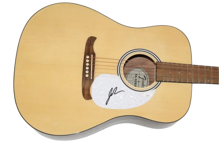 Jon Pardi Signed Autograph Fender Acoustic Guitar Dirt on My Boots JSA COA