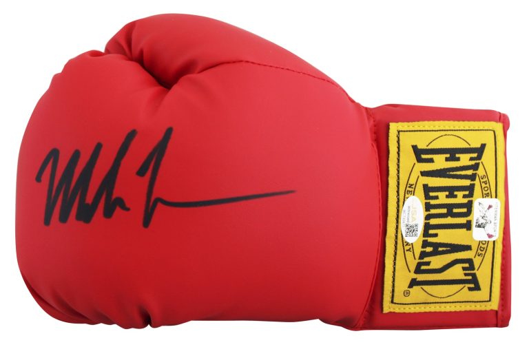 Mike Tyson Authentic Signed Left Hand Red Everlast Boxing Glove JSA Witness