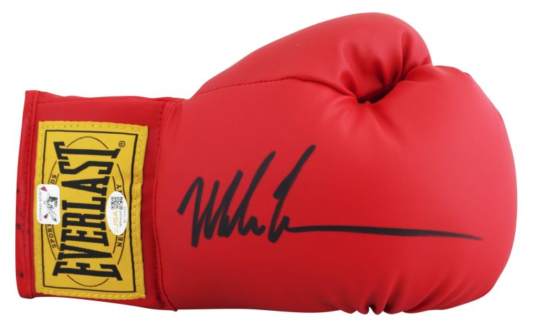 Mike Tyson Authentic Signed Right Hand Red Everlast Boxing Glove JSA Witness