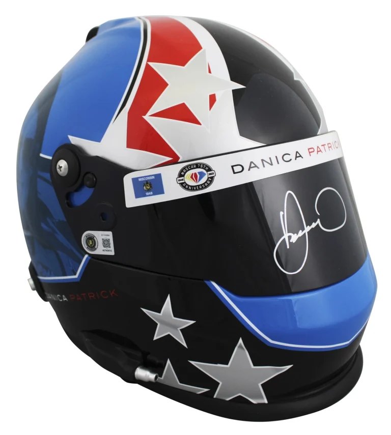 Danica Patrick Signed NASCAR 75th Anniversary F/S Replica Helmet BAS #BY103584