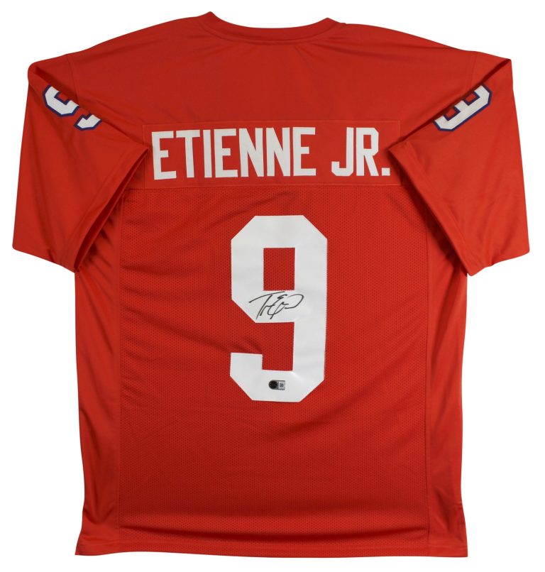 Clemson Travis Etienne Jr Authentic Signed Orange Pro Style Jersey BAS #BY031284