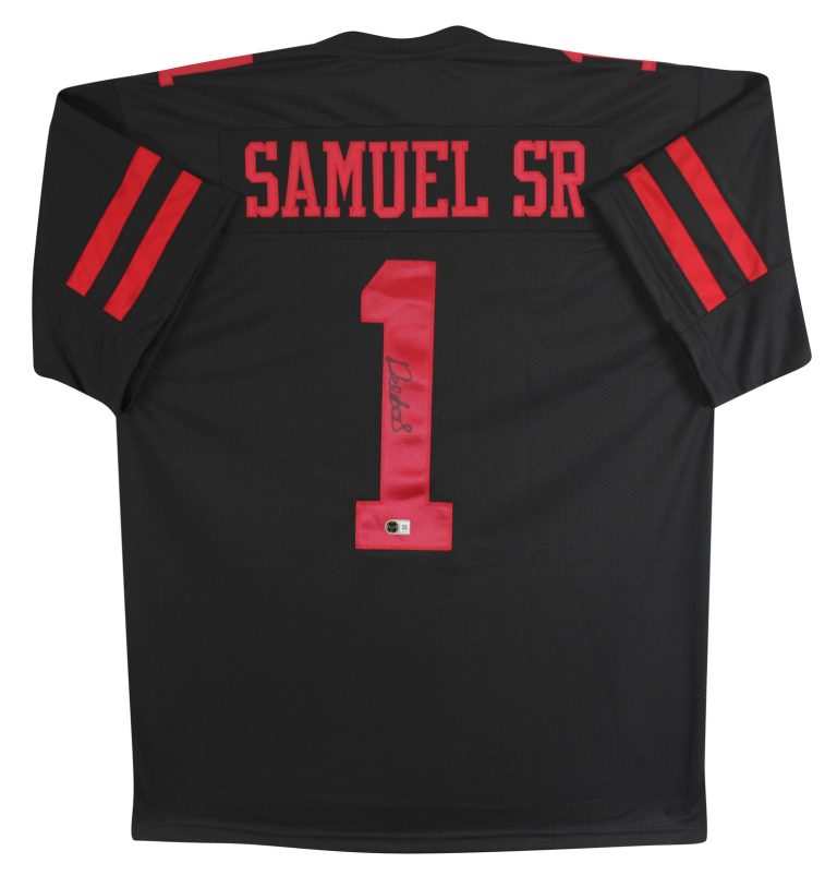 Deebo Samuel Sr. Authentic Signed Black Pro Style Jersey BAS #BY031287