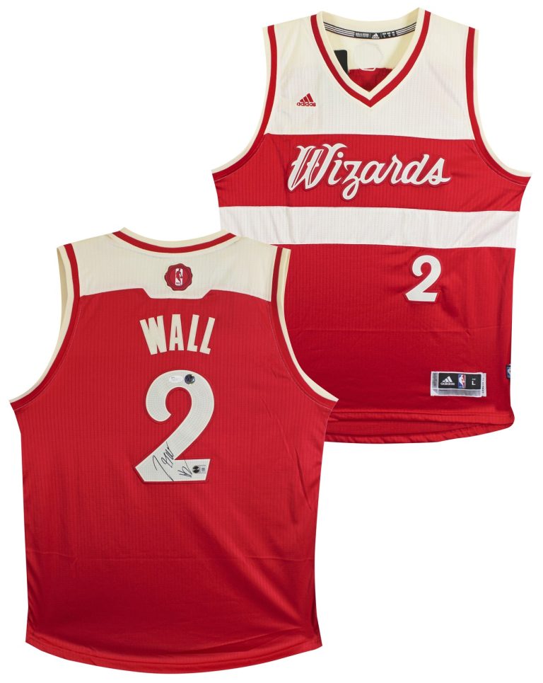 Wizards John Wall Authentic Signed Red Adidas Swingman Jersey BAS #BY031282