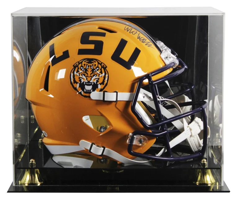 LSU Whit Weeks Authentic Signed Full Size Speed Rep Helmet W/ Case JSA Witness