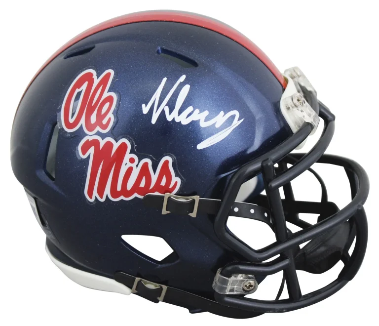 Ole Miss Kewan Lacy Authentic Signed Speed Mini Helmet Autographed BAS