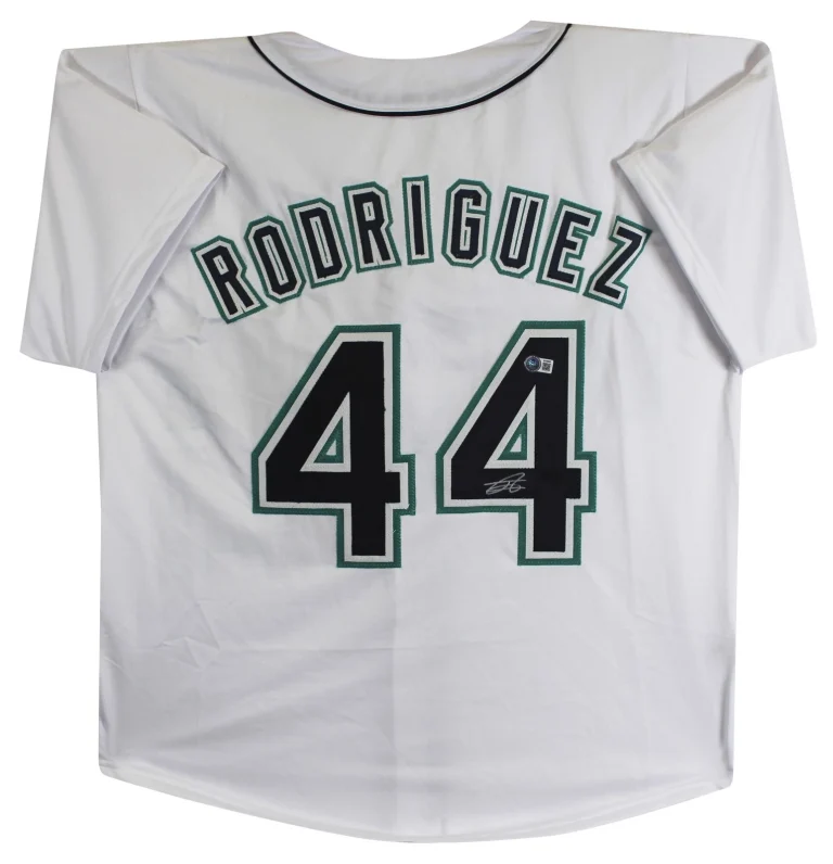 Julio Rodriguez Authentic Signed White Pro Style Jersey Autographed BAS