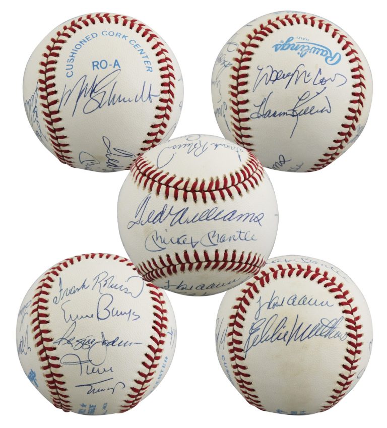 500 Home Run Club (11) Mantle, Aaron, Mays, Signed Oal Baseball BAS #AC020736