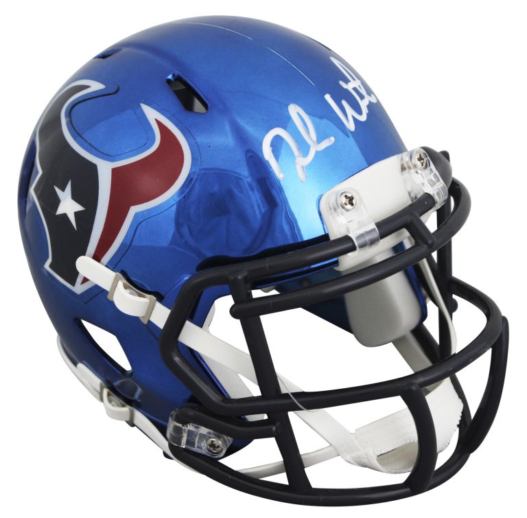 Texans Deshaun Watson Authentic Signed Chrome Speed Mini Helmet BAS #BY093006