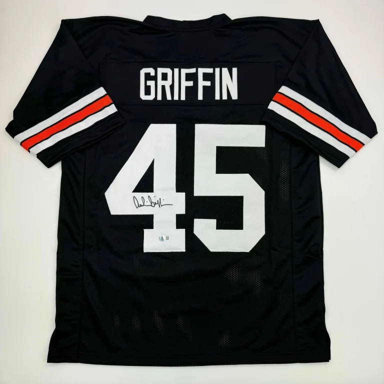 Autographed/Signed Archie Griffin Cincinnati Black Jersey Beckett COA