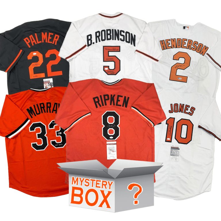 Autographed/Signed Baltimore Jersey Mystery Box PSA JSA or Beckett COA