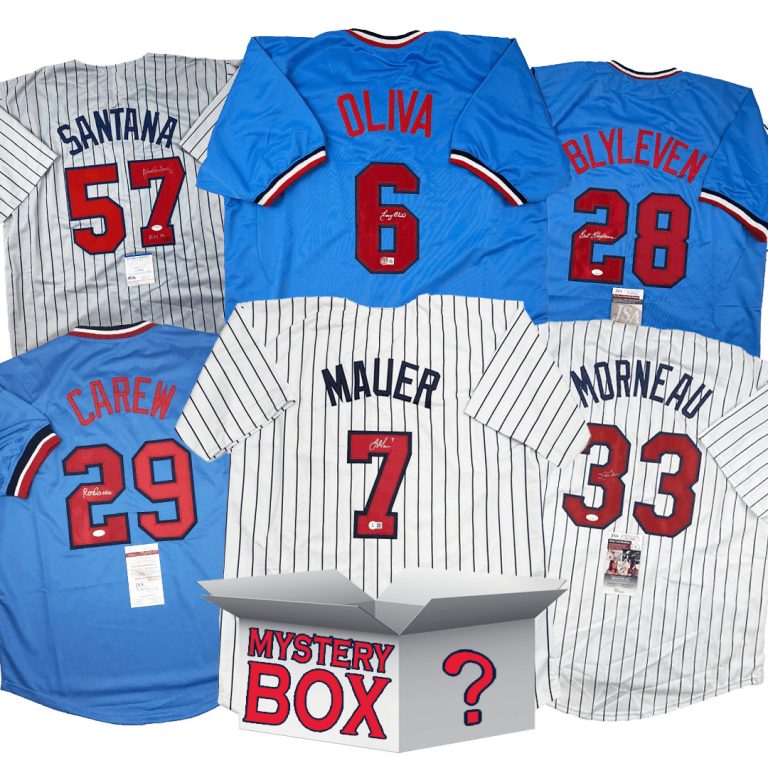 Autographed/Signed Minnesota Jersey Mystery Box PSA JSA or Beckett COA