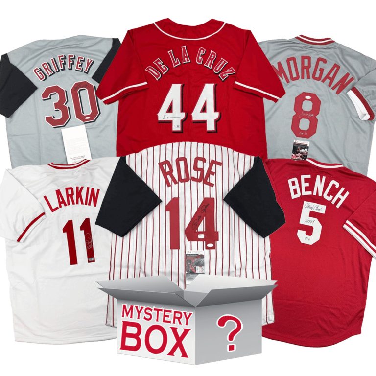 Autographed/Signed Cincinnati Jersey Mystery Box PSA JSA or Beckett COA