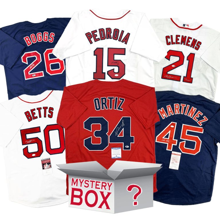 Autographed/Signed Boston Jersey Mystery Box PSA JSA or Beckett COA