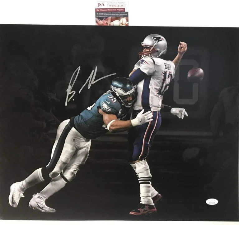Autographed/Signed BRANDON GRAHAM Super Bowl Spotlight 16x20 Photo JSA COA