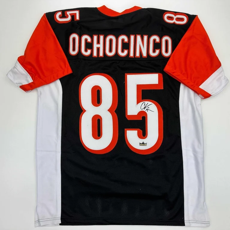 Facsimile Autographed Chad Ochocinco Johnson Cincinnati Black Jersey XL