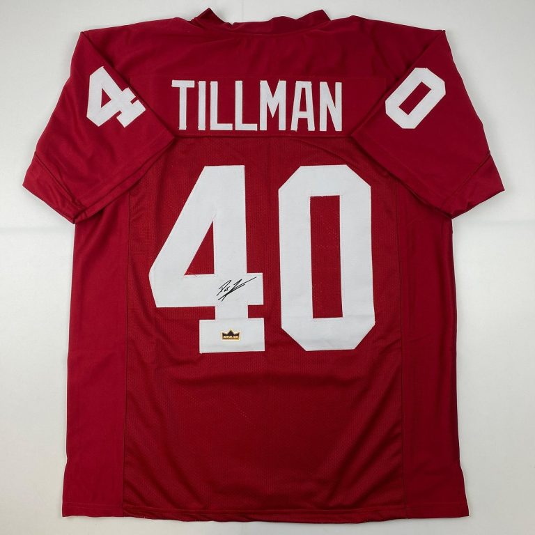 Facsimile Autographed Pat Tillman Arizona Red Reprint Jersey Size Men's XL