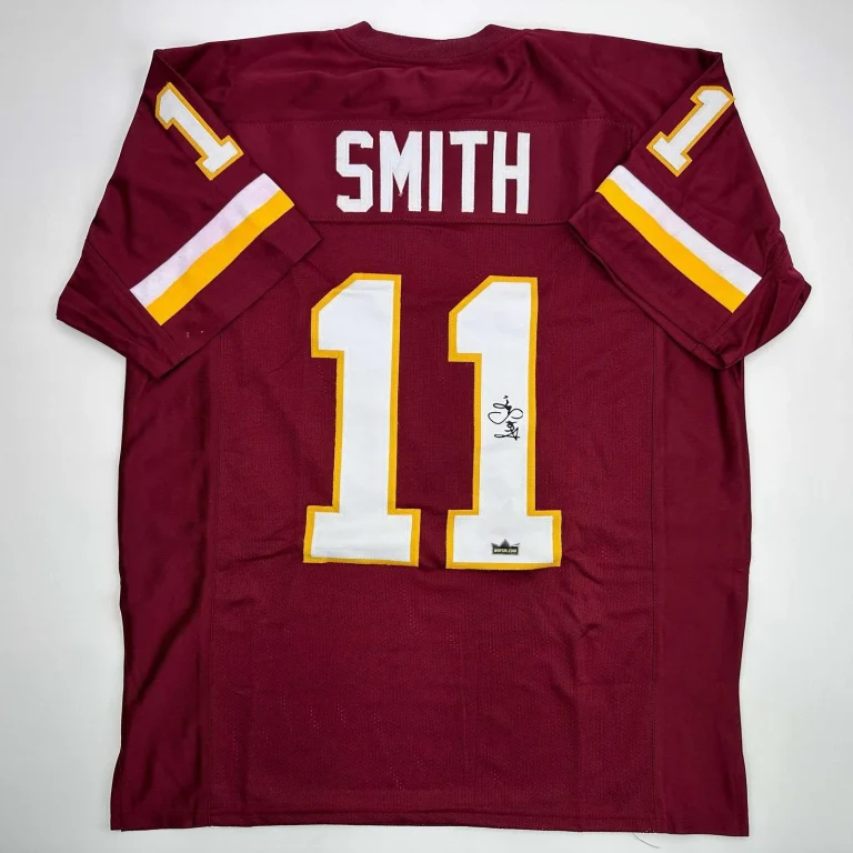Facsimile Autographed Alex Smith Washington Red Jersey Size Men's XL