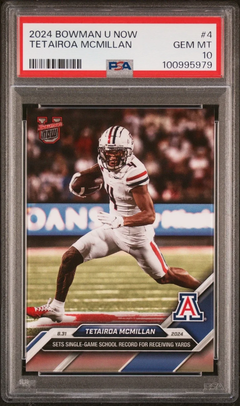 Graded 2024 Topps Bowman U Now Tetairoa McMillan #4 Rookie Card PSA 10