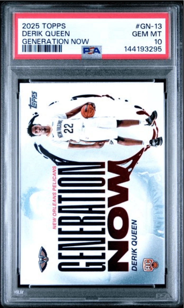 Graded 2025 Topps Derik Queen #GN13 Generation Now Rookie Card PSA 10 Mint