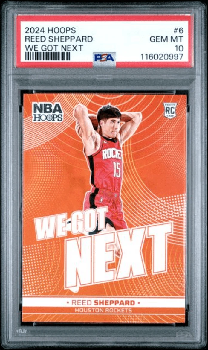 Graded 2024 Panini Hoops Reed Sheppard #6 We Got Next RC Card PSA 10