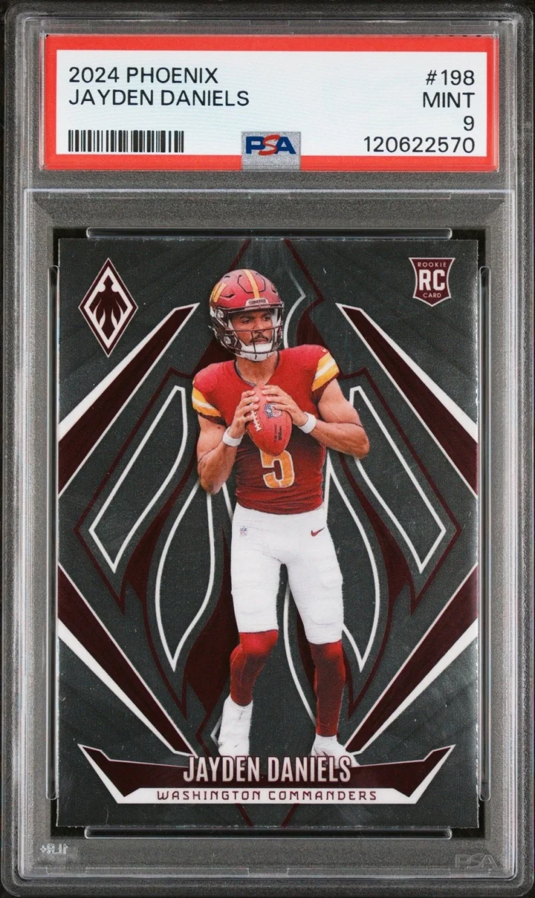 Graded 2024 Panini Phoenix Jayden Daniels #198 Rookie Card PSA 9 Mint