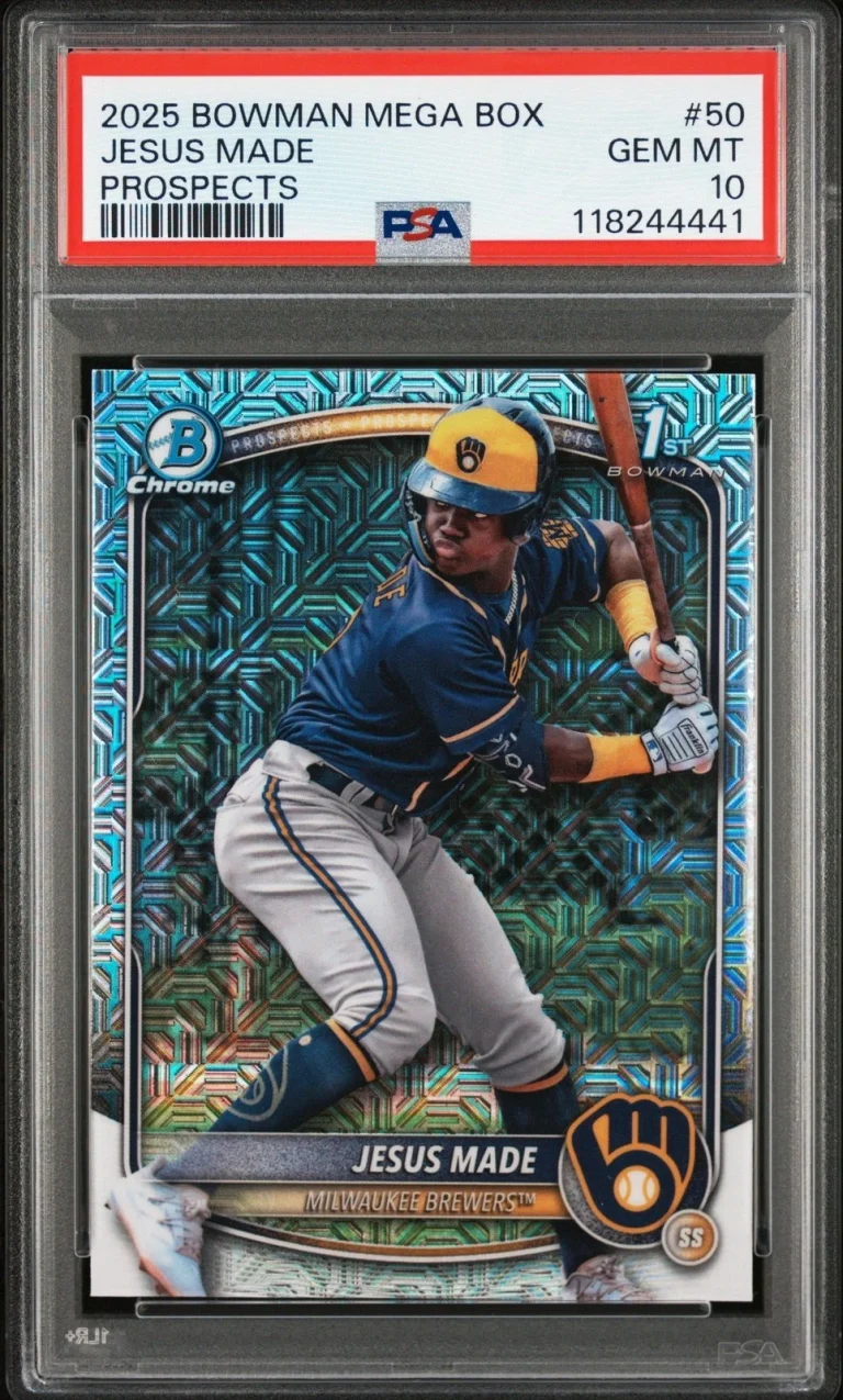 Graded 2025 Topps Bowman Mega Box Jesus Made #50 Rookie RC Card PSA 10