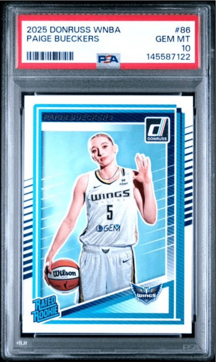 Graded 2025 Panini Dornuss Paige Bueckers #86 Rookie RC Card PSA 10