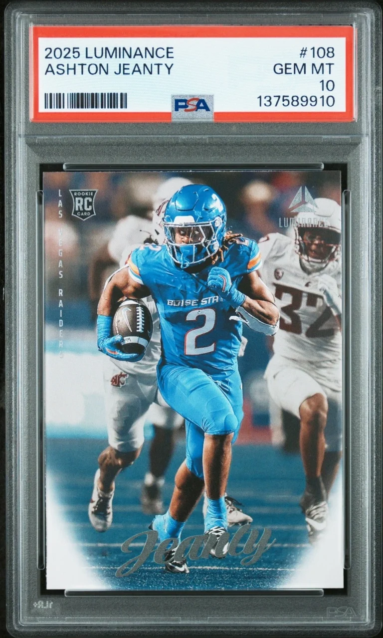 Graded 2025 Panini Luminance Ashton Jeanty #108 Rookie Card PSA 10