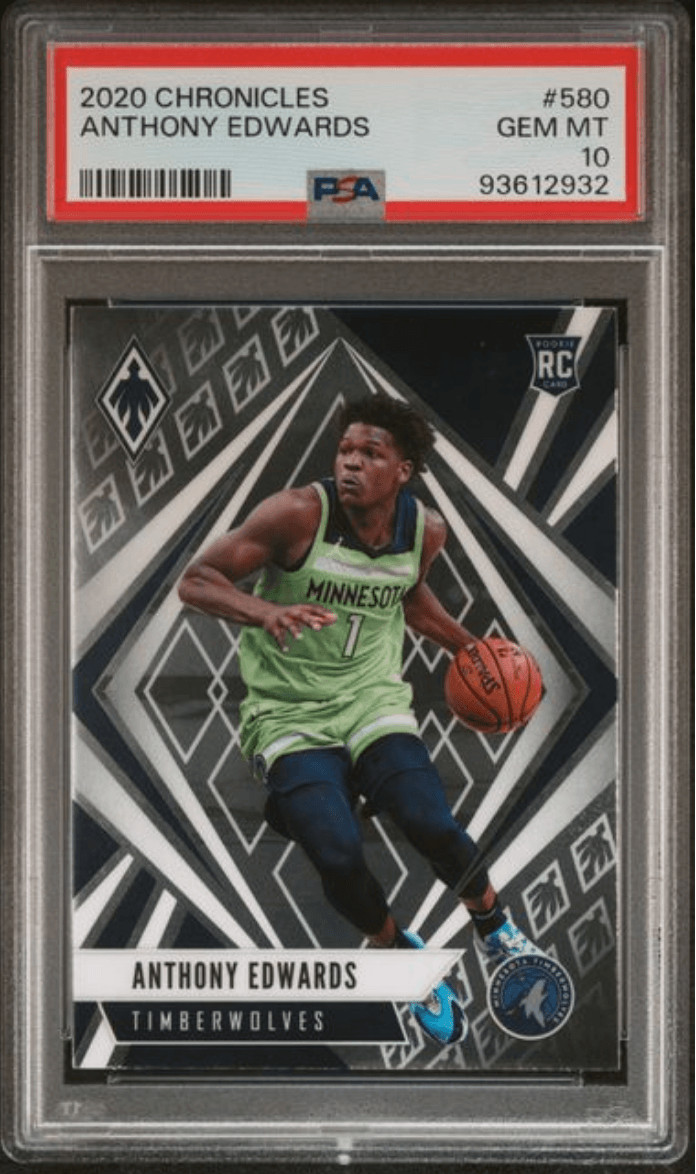 Graded 2020 Panini Chronicles Anthony Edwards #580 Rookie Card PSA 10 Mint