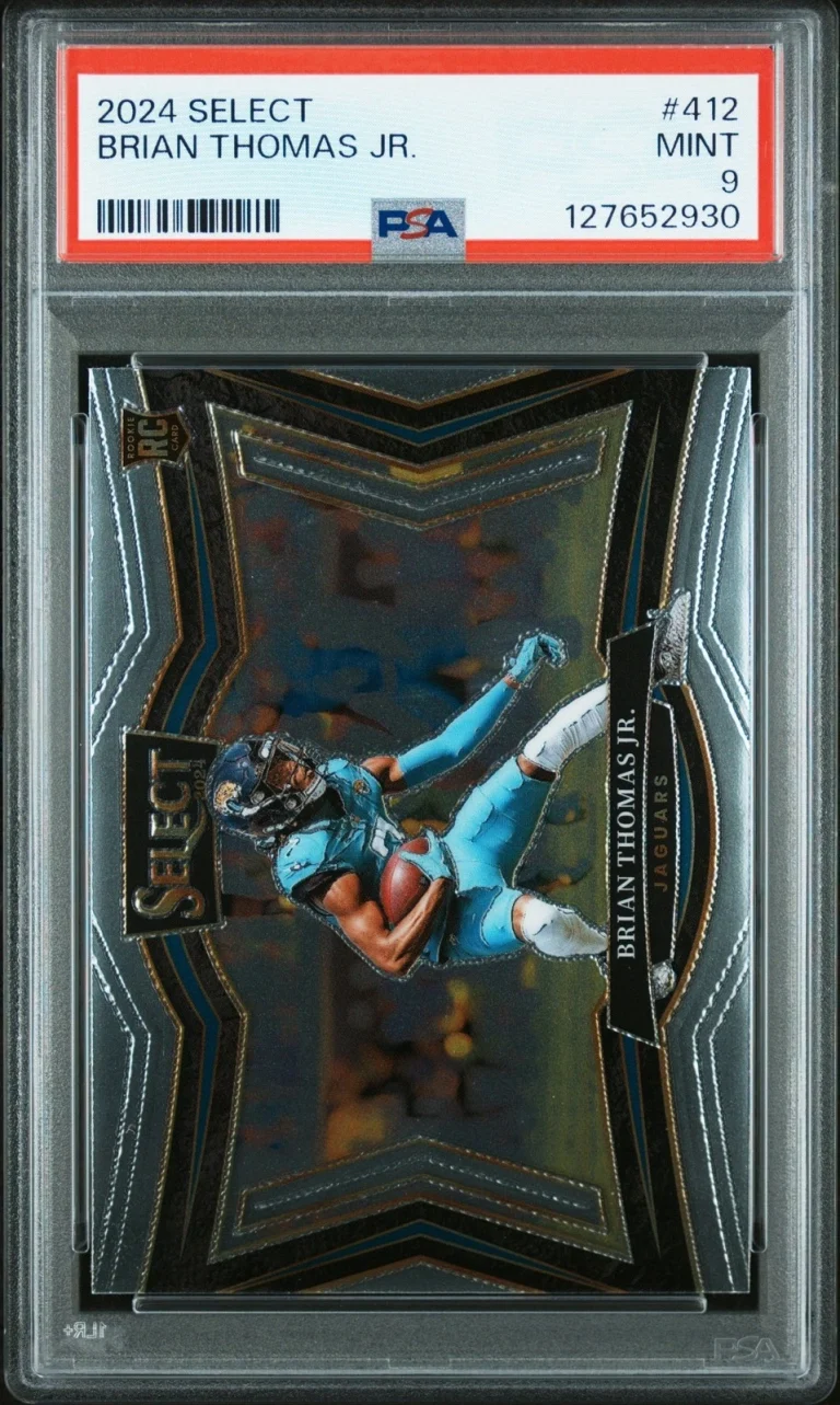 Graded 2024 Panini Select Brian Thomas Jr. #412 Rookie Card PSA 9 Mint