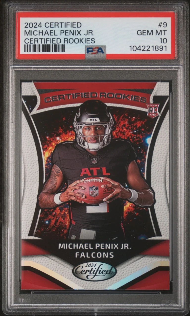 Graded 2024 Certified Michael Penix Jr #9 Cerified Rookies Card PSA 10