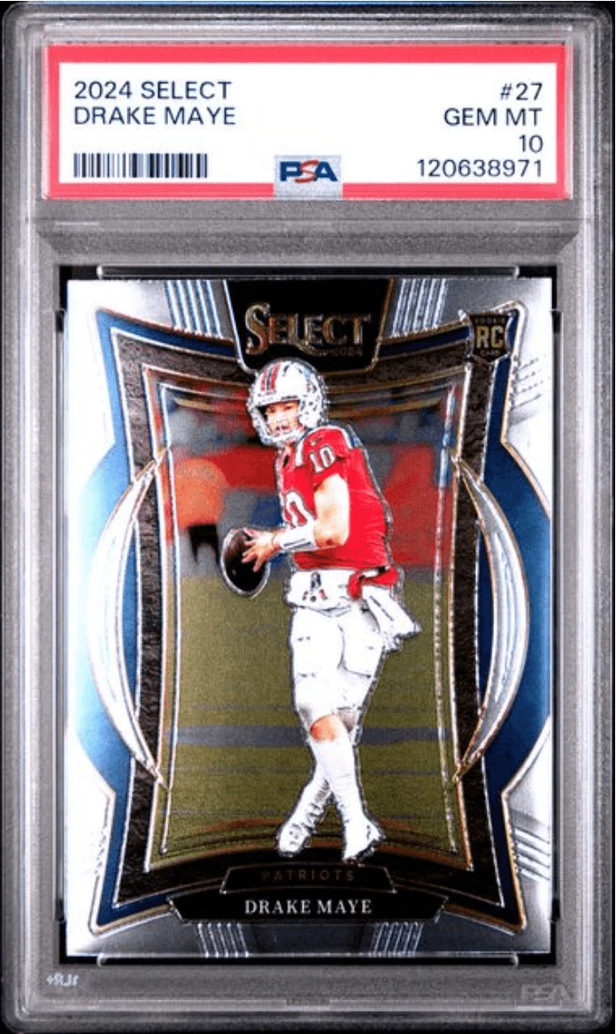 Graded 2024 Panini Select Drake Maye #27 Rookie RC Card PSA 10 Gem Mint