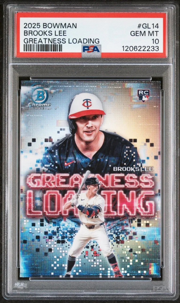 Graded 2025 Topps Bowman Brooks Lee #GL14 Greatness Loading Card PSA 10