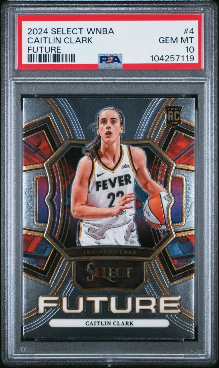 Graded 2024 Panini Select Caitlin Clark #4 Future Rookie Card PSA 10
