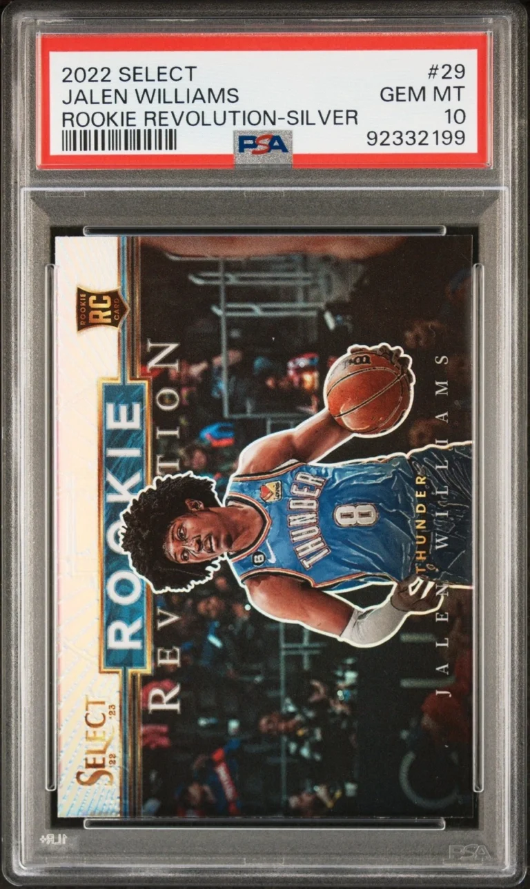 Graded 2022 Select Jalen Williams #29 Rookie Revolution Card PSA 10