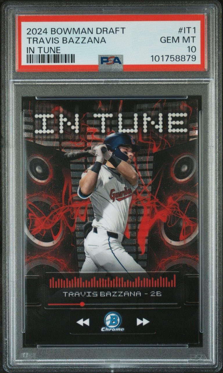 Graded 2024 Topps Bowman Draft Travis Bazzana #IT1 In Tune Card PSA 10
